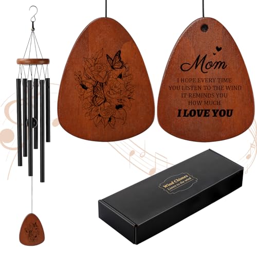 PRSTENLY Aunt Gifts from Niece Nephew, Aunts Wind Chimes Best Aunts Ever Gift for Birthday, Auntie Gifts for Mothers Day Christmas Thanksgiving