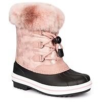 Trespass Unisex Kids Snowboot With Insulated Lining And Faux Fur Trim Eiry