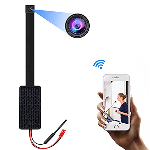 Mini WiFi Hidden Camera DIY Spy Camera,1080P Wireless Spy Nanny Cam,Remote Monitoring and Live View Via Smartphone APP,Easy Setup Security Camera for Home, Nanny, Car, Office, Room, Indoor, Outdoor