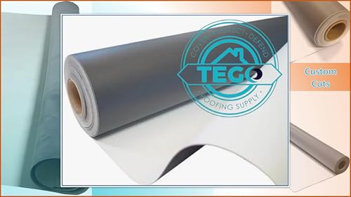 10' x 10' 60 Mil White EPDM Rubber Roofing