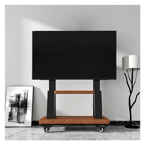 Soporte móvil para TV ajustable con ruedas miniatura 1