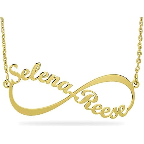 ORFAN Personalized Infinity Name Necklace Custom 1-8 Name Necklace Personalized for Women BFF Girlfriend Family Name Necklace for Women (2 Names) Cover
