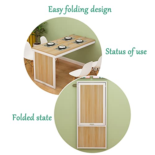 Table murale pliante pour petits espaces et bureau à domicile compact