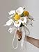Roqueen 20 Piezas Artificiales Cala Lirios Flores Artificiales Nupcial Boda Ramo para...