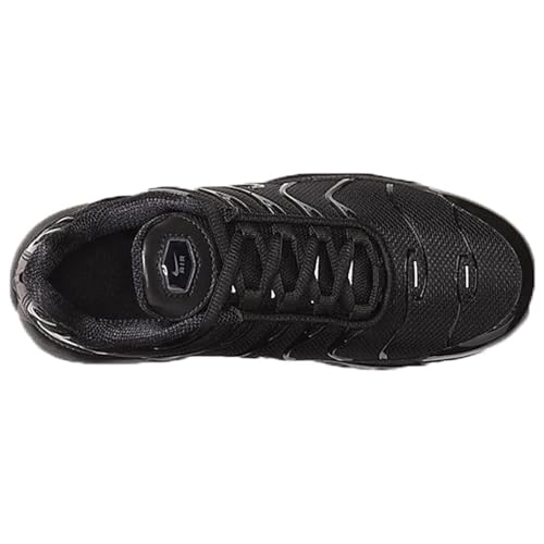 Nike Air Max Plus Little Kids' Shoes (CD0610-001, Black/Black-Black) Size 22