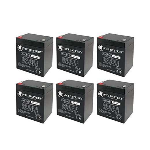 Vici Battery VB5-12 - 12V 5AH Electric Trailer Brakes Breakaway Kit Rechargeable Battery - 6 Pack Brand Product