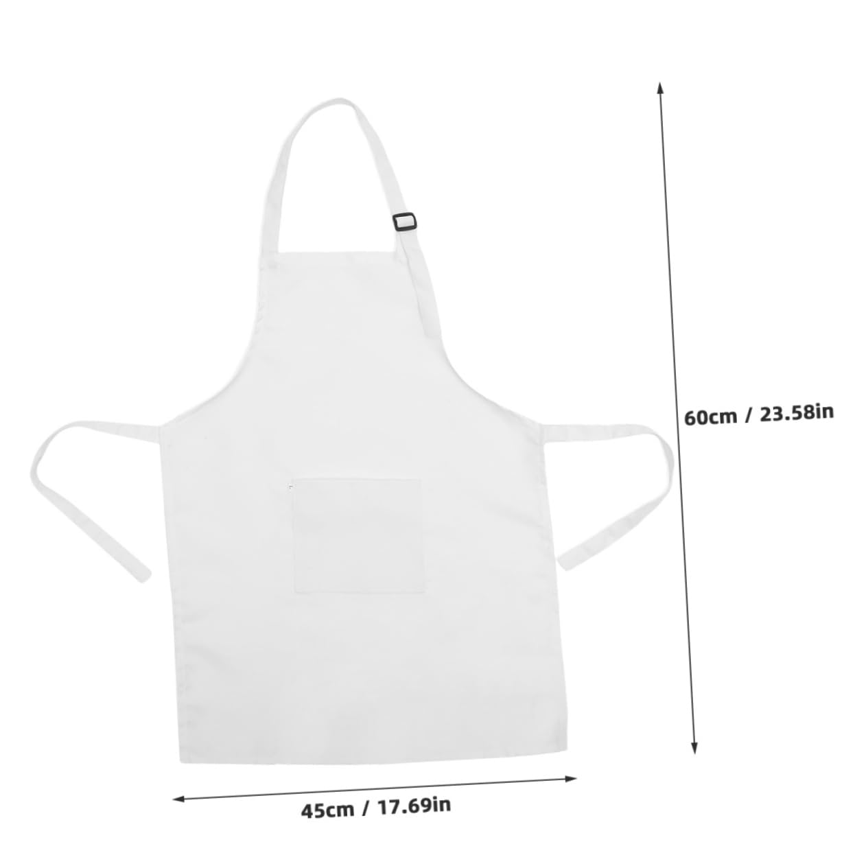 BESTonZON 5pezzi Grembiule Per Pittura Ragazzo Ragazza Ragazza in Regolabile e Resistente All Usura Bianco Per Lavori Artigianali e Attività Creative Confezione