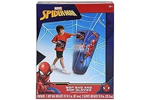 Spider-Man Inflatable Bop Bag & Gloves Set for Indoor or Outdoor Play - Spider-Man
