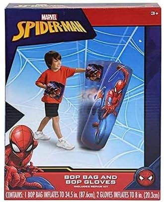Spider-Man Inflatable Boxing Bag and Glove Set for Kids
