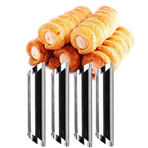 24 Cannoli Tubi Set stampi a forma di croissant in...