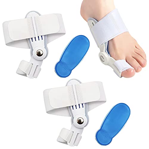 GmeDhc Corrector de Juanetes, Separador Dedos Pie para Mujer Hombre, Juanetes Corrector Nocturno y Dia, Bunion Corrector Set Reglable, para El Alivio Del Dolor Hallux Cover