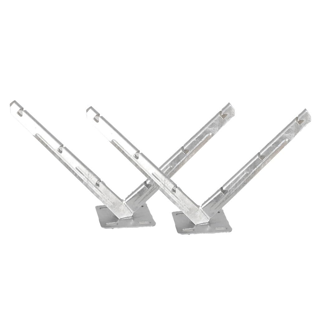 GZHERVICES 1 Paire De Supports De Fil De Rasoir, Support en V Galvanisé À Chaud, Support De Fil De Clôture De Jardin en Accordéon en Rouleau, Support D'extension De Fil Barbelé