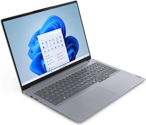 Image of Lenovo ThinkBook 16 Gen 7 Laptop with AMD Ryzen 7 7735HS Processor, 16 inch Touchscreen, IPS, Anti-Glare Display, 16GB RAM, 512GB SSD, FP Reader, 1080P FHD Cam, Backlit KYB, and Win 11 Pro