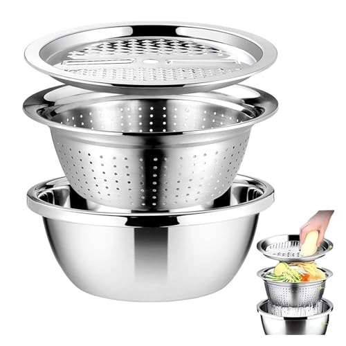 Cortadora y ralladora de verduras 3 en 1 acero inoxidable miniatura 2