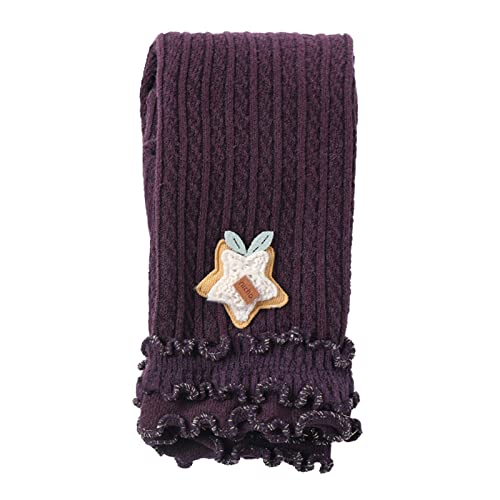 Baby Toddler Knitted Leggings Girls Stretchy Ruffle Cute Rabbit Warm Thermal Fall Winter Linen Pantyhose