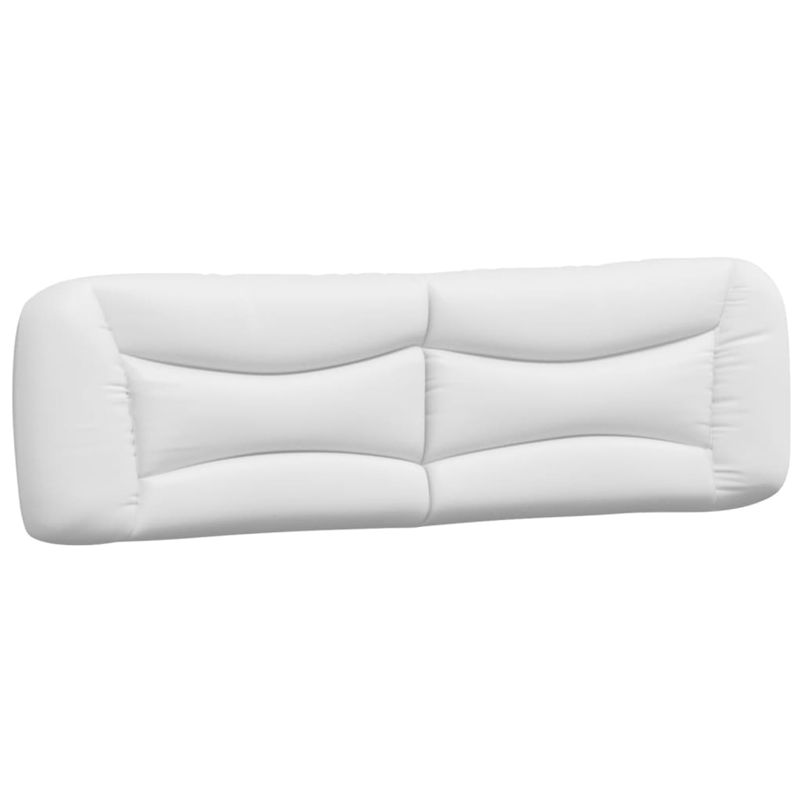 Coussin de tête de lit Blanc 180 cm Similicuir,Armoire De Tête De Lit,Tête De Lit pour Adulte,Meuble De Chambre À Coucher