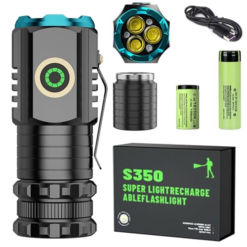 YYGJYGOO Blitron Torch Super Bright Rechargeable, Blitron Waterproof Flash Light for Power Cuts, Camping, Hiking, Emergency, Blitron Powerful Flashlight(Upgraded)