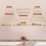 Photo Gallery snamice 6 confezioni di porta smalti per salone di bellezza, 5 ripiani da parete per smalti, trucchi, rossetti, profumi, mensole da parete per centri benessere, ce,gold Photo Gallery snamice 6 confezioni di porta smalti per salone di bellezza, 5 ripiani da parete per smalti, trucchi, rossetti, profumi, mensole da parete per centri benessere, ce,gold