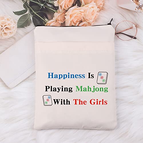 Bolsa divertida para Mahjong con bolsillo para jugadores miniatura 3