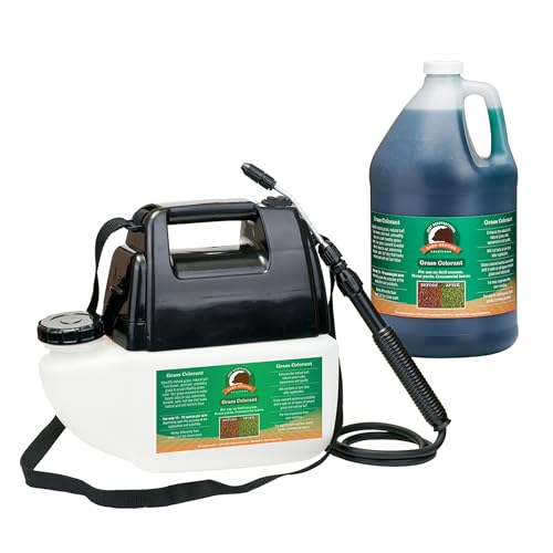 Just Scentsational GUGC-PS1 Green Up Grass Colorant with Battery Powered Sprayer, 128oz (1 Gallon)