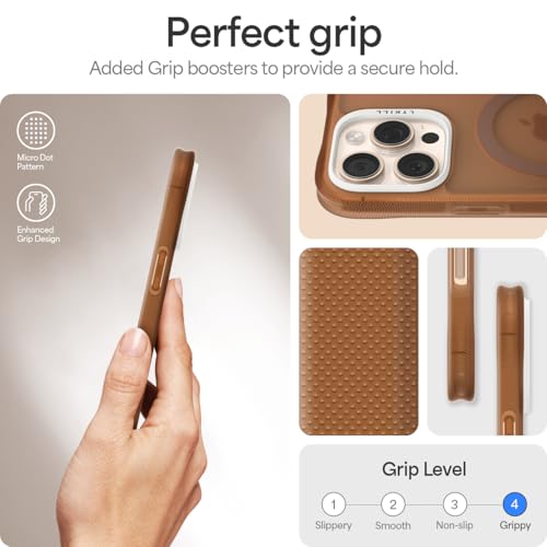 Image of Spigen Cyrill UltraSheer Mag | iPhone 16 Pro Max Case | Brown iPhone 16 Pro Max Back Cover | TPU+Poly Carbonate - Espresso