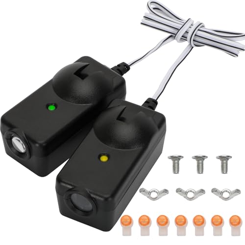 2025 Upgrade 41A5034 Safety Sensor Kit Compatible with Liftmaster Chamberlain Sears Craftsman Garage Door Opener Made After 1997, Replace G801CB-P (10 Years Warranty)