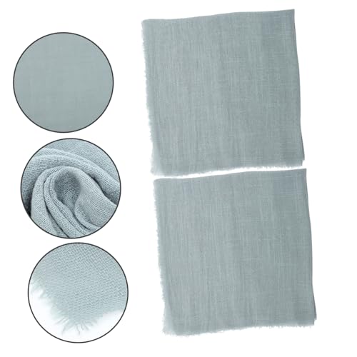 Servilletas de mesa de poliéster con flecos decorativos en pack de 12 unidades 6