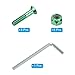 PATIKIL Skateboard Hardware Kit, 1