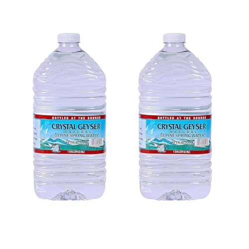 Crystal Geyser Natural Alpine Spring Water, 1 Gallon, 2 Jugs