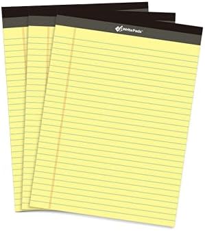 MSKKSM Legal Pads 8.5 X 11, 3 Pack Yellow Note Pads 8.5 X 11 Writing Pads, Wide Ruled Legal - View #8