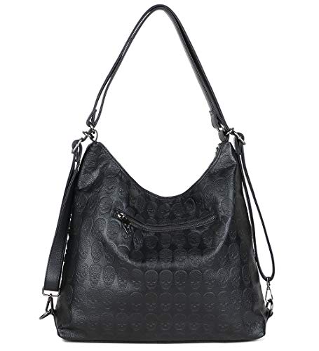 Bolso Satchel Tote Hobo para Mujer Negro miniatura 3