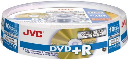 JVCDvd+r 4.7GB VPR47 - Pack of 10