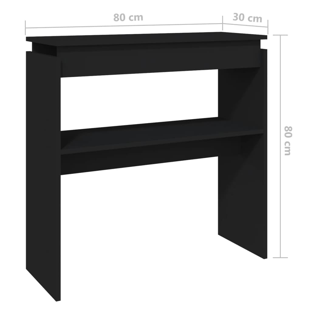 MiCasa Italia. Tavolo Consolle Bianco 80x30x80 cm in Truciolato