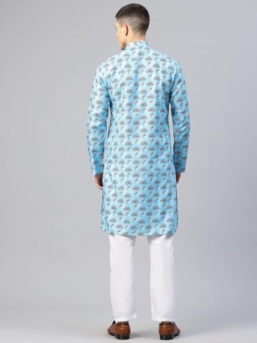 Image of Luxrio Kurta Set for Men Cotton Blend Kurta with Pyjama Set Ethnic Set