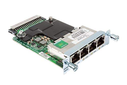 Cisco EHWIC-4ESG 4-Port Gigabit Ethernet Enhanced High Speed WAN Interface Card (Renewed)
