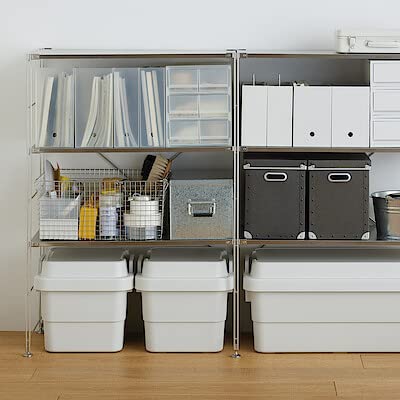 MUJI 02555696 Polypropylene Stand File Box for A4, Approx. Width