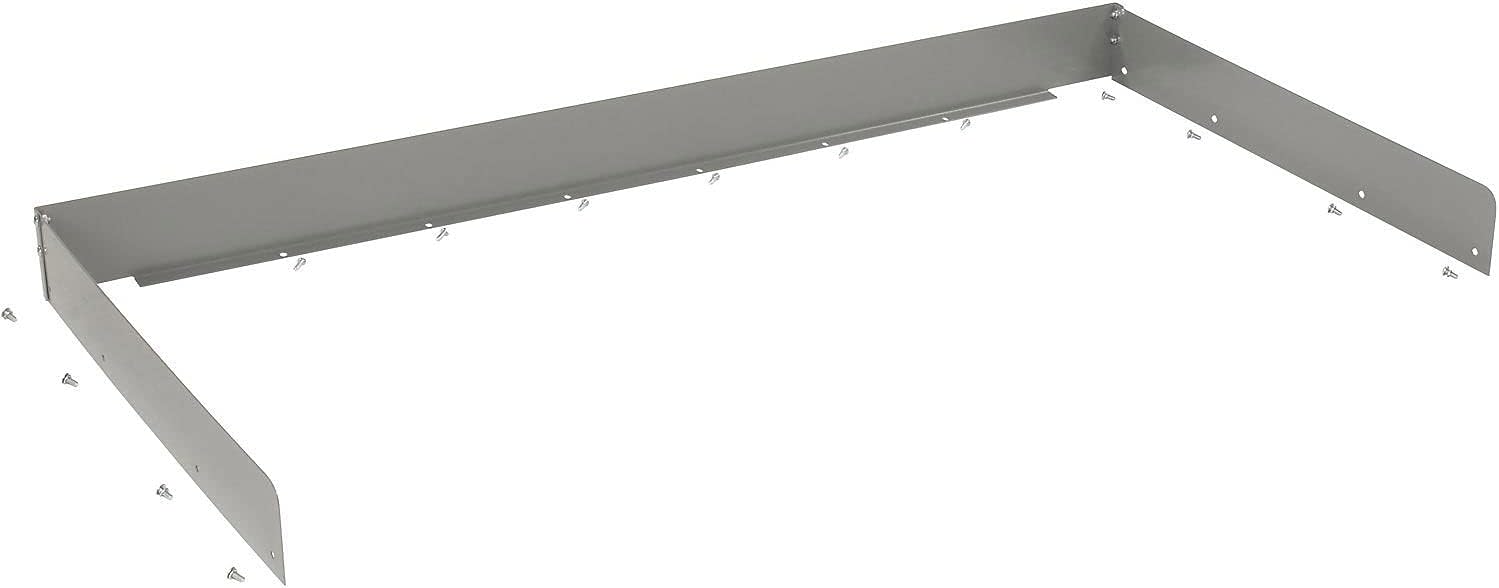 Back & End Stops, 48" W X 30" D, Gray