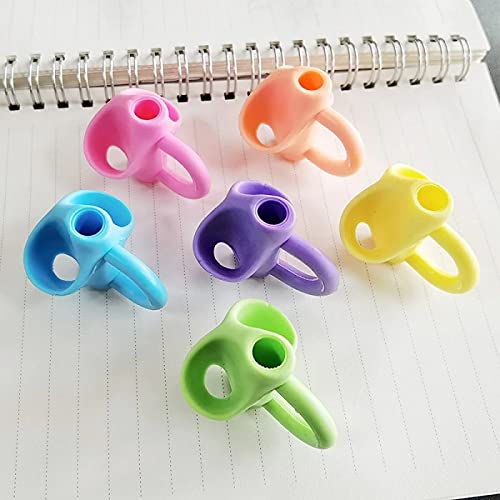 Image of Silicone Pencil Grips for Kids Handwriting | Pencil And Pen Grip Posture Correction Tool for Children (Pack of 3)