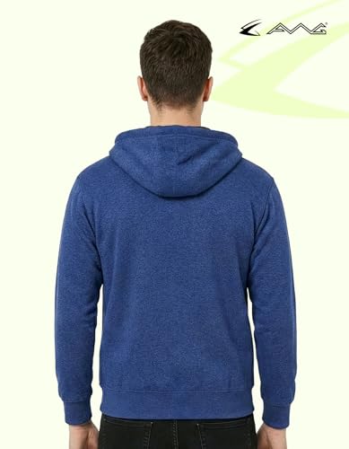 Image of AWG ALL WEATHER GEAR Hoodies for Men | Men's Solid Hooded Sweatshirt | Winter Wear | Pullover | Jackets for Men Stylish | Zipper Hooded Sweatshirt