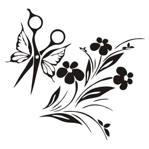 EXCEART Adesivo Da Parete Forbici Decorativo Per Barbiere, Adesivi Murali in Carta Da Parati, Resistente, Facile Da Rimuovere, Per Saloni Di Bellezza e Finestre,