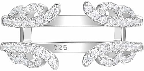 Ring Enhancer for Engagement Rings Vintage Guard Wrap Wedding Ban...