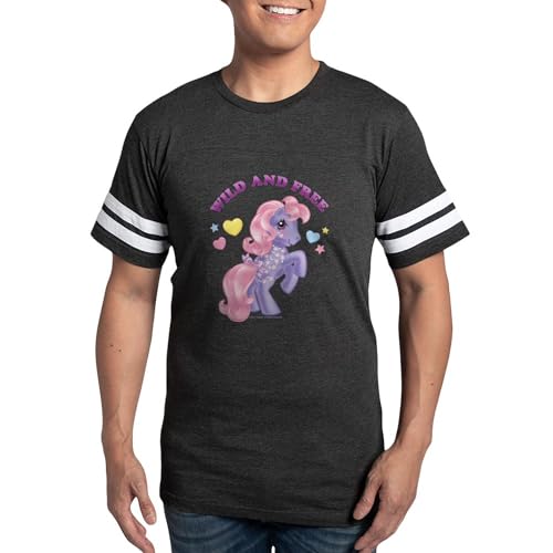 CafePress My Little Pony Retro Wild and Mens Football Shirt Men's Football T-Shirt Smoke Gray