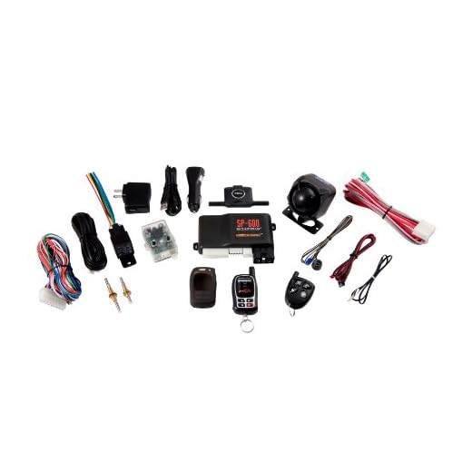 Crime Stopper Crimestopper SP-600 2-Way FM OLED Pager Long Range Car Alarm with Remote Start and Keyless Entry