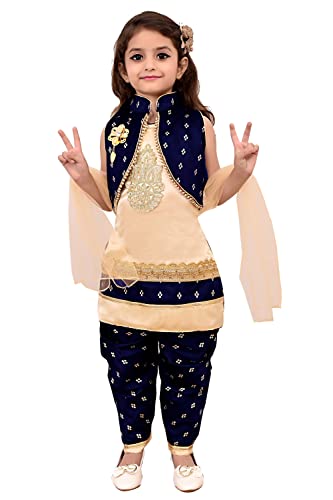 Image of Beautiful Patiala Set With Dupatta For Girls