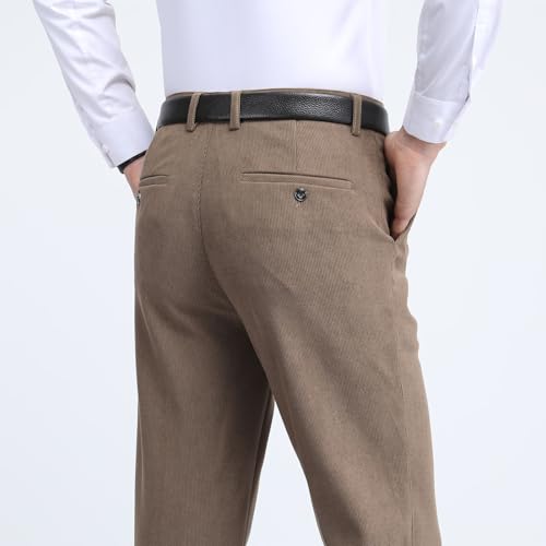 Mens Trousers Pants for Mens Corduroy High Cut Straight Leg Basic Long Leg Winter Fall 2025 Fashion Y2K4