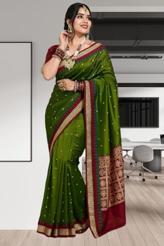 Image of NEW COLLECTION Women's Odisha Handloom Sambalpuri Pata Saree Temple Border Pasapalli Bomkai Buti Boyanika Design Saree Banarasi Soft Papa Silk Simple Ethnic Orissa Sari with Blouse Piece