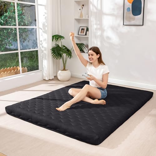 Image of MAXYOYO Japanese Floor Futon Mattress Full Size, 3 inch Thicken Mattress