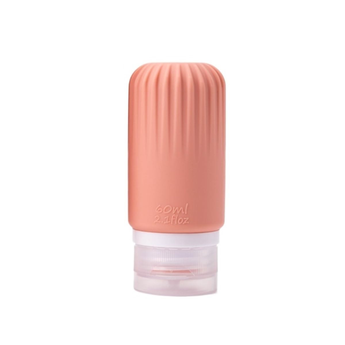 Quetschflasche Squeeze Flasche Silikon-Reise-Quetschflasche For Kosmetische, Flüssige Hautpflegeprodukte, Quetsch-Aufbewahrungsflasche, 6 Stück Saucenflasche(Pink,60ml)