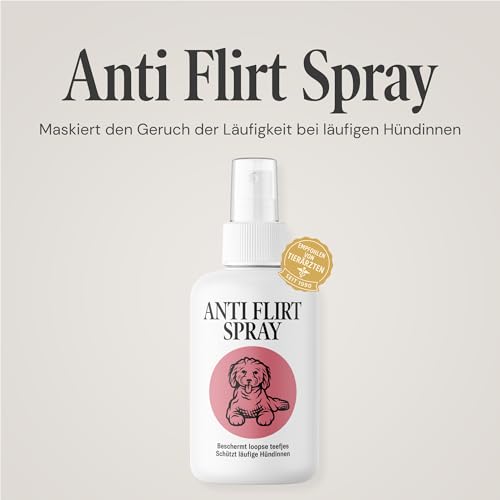 Sensipharm Anti Flirt Spray für Hunde – maskiert Läufigkeitsgeruch bei Hündinnen, reduziert unerwünschte Aufmerksamkeit von Rüden – natürliche Duftformel, 100 ml
