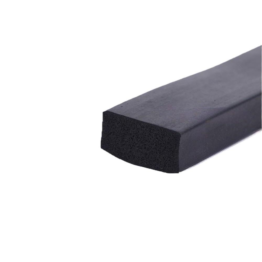 Burlete cuadrado for puerta de gabinete, EPDM negro, longitud 5 m, burlete de espuma de goma, 1 pieza(20x25mm)